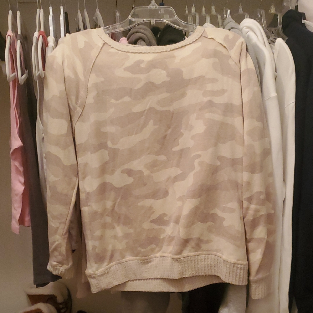 Knox Rose Beige Camouflage Women's Sweater